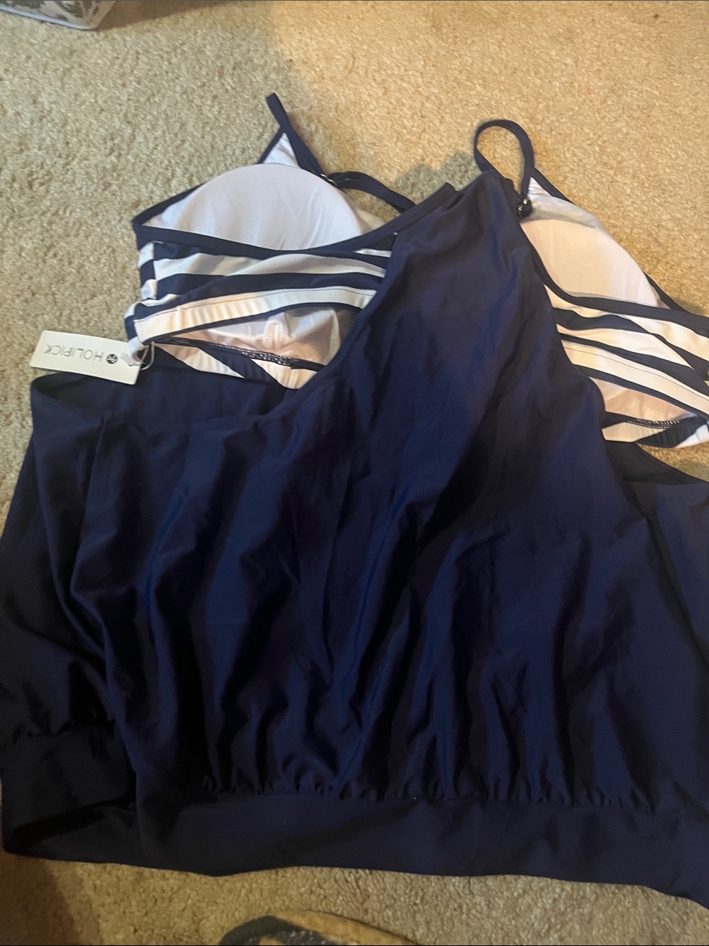 20W SWIM MISMATCH SET 2 tops 1 bottom - Picture 8 of 8